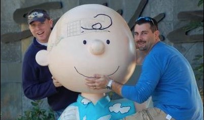 Bill and Rob with Charlie Brown